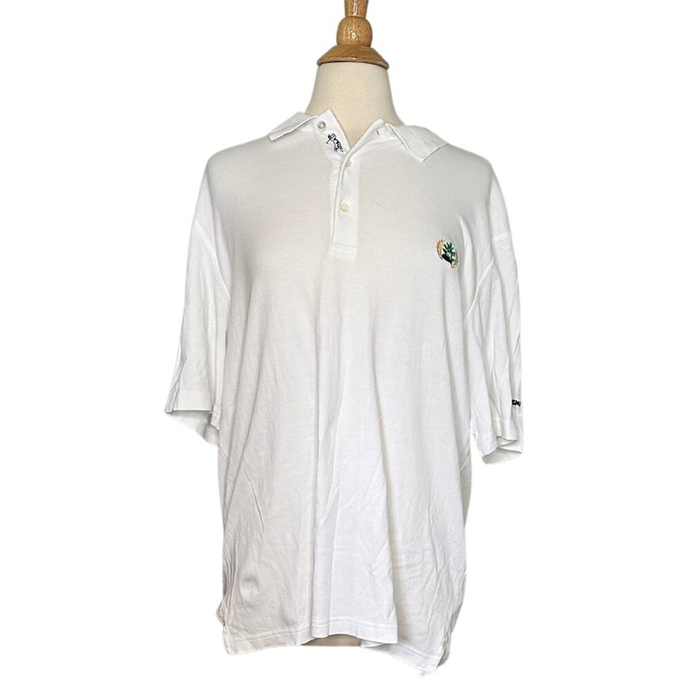 Bobby Jones 100% Peruvian Pima Cotton Golf Shirt Super Soft White XL ST13